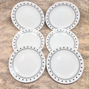 Corelle City Block 6 3/4" Bread Dessert Salad Plates Set of 6